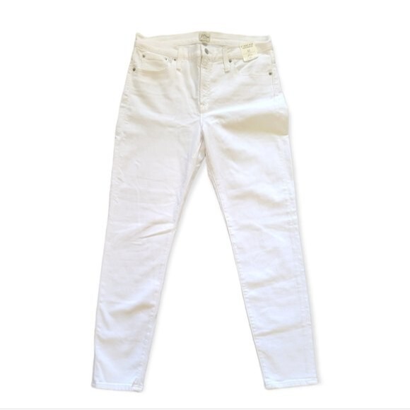 J.Crew Denim - J. Crew 9" High Rise Toothpick Jeans in White Size 32 NWT